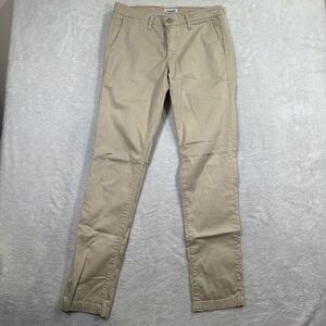 Soloio Weekend Italian Cream Pants 31x31 Slim Fit Trousers Designer Casual Adult